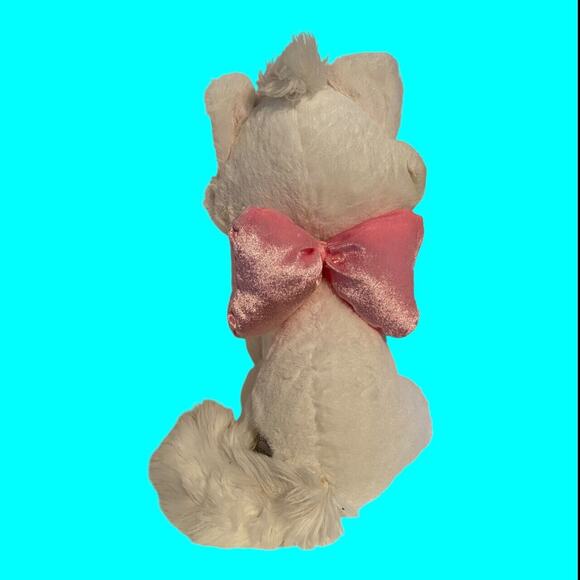 Disney Aristocats Marie Plush Toy Stuffed Animal 12" White And Pink Disney Store - Picture 5 of 10